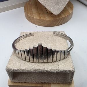 Paparazzi Silver Textured Cuff Bracelet